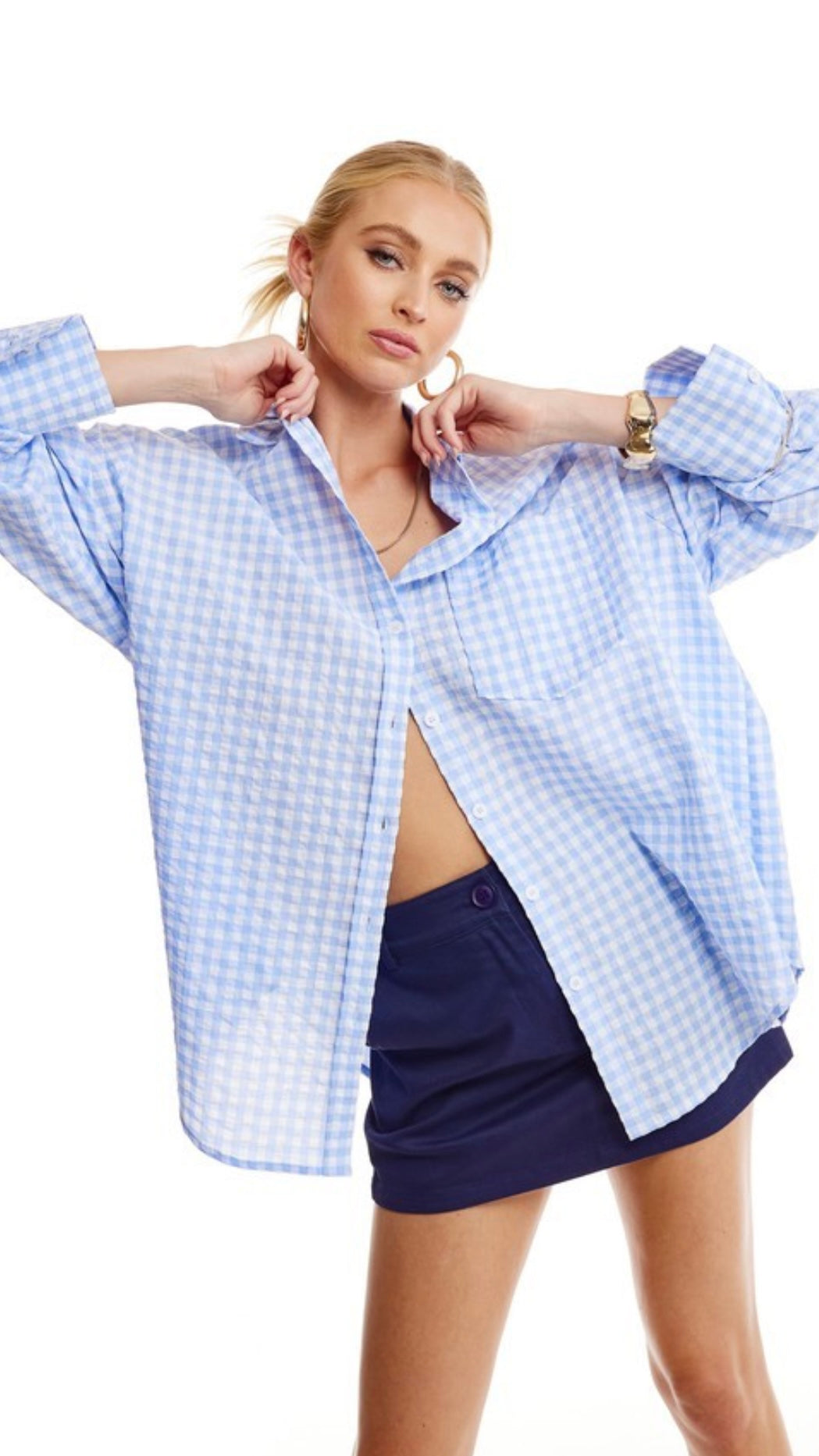 Santorini Button Down